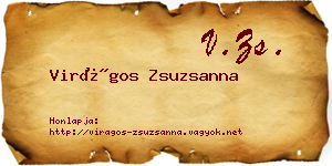 Virágos Zsuzsanna névjegykártya